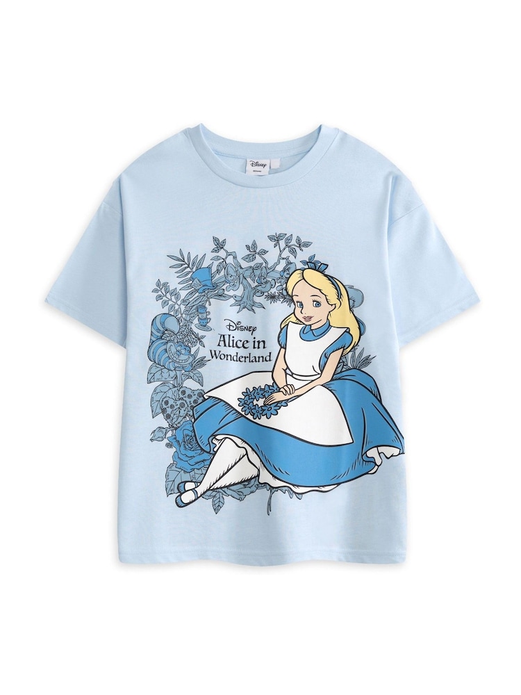 Vanilla Underground Blue Alice In Wonderland Short Sleeved T-Shirt - Image 1 of 6