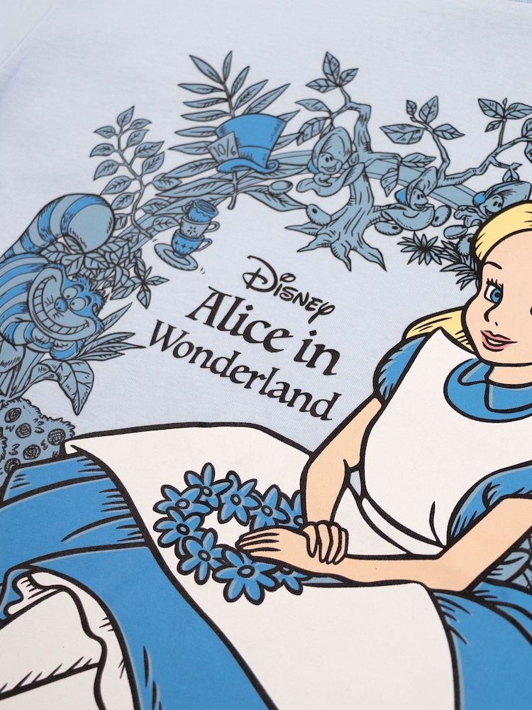 Vanilla Underground Blue Alice In Wonderland Short Sleeved T-Shirt - Image 6 of 6