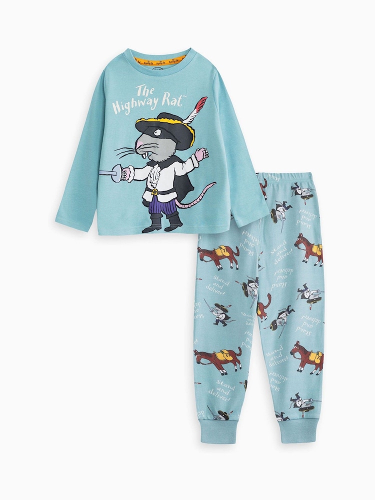 Vanilla Underground Blue The Highway Rat Long Sleeve Leg Pyjamas Set - Image 1 of 6