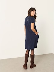 Marineblau - FatFace Floral Jersey Dress - Bild 2 von 4