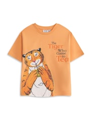 Vanilla Underground Orange The Tiger Who Came To Tea Short Sleeved T-Shirt - Image 1 of 7