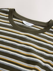 Πράσινο Μαρλ - Οριζόντιο Ριγέ T-Shirt, μακρύ μανίκι - Εικόνα 5 από 6