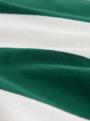 Green/White Horizontal Striped Long Sleeve T-Shirt - Image 7 of 8