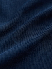 Blue Navy Heavyweight Long Sleeve Crew Neck T-Shirt - Image 8 of 8