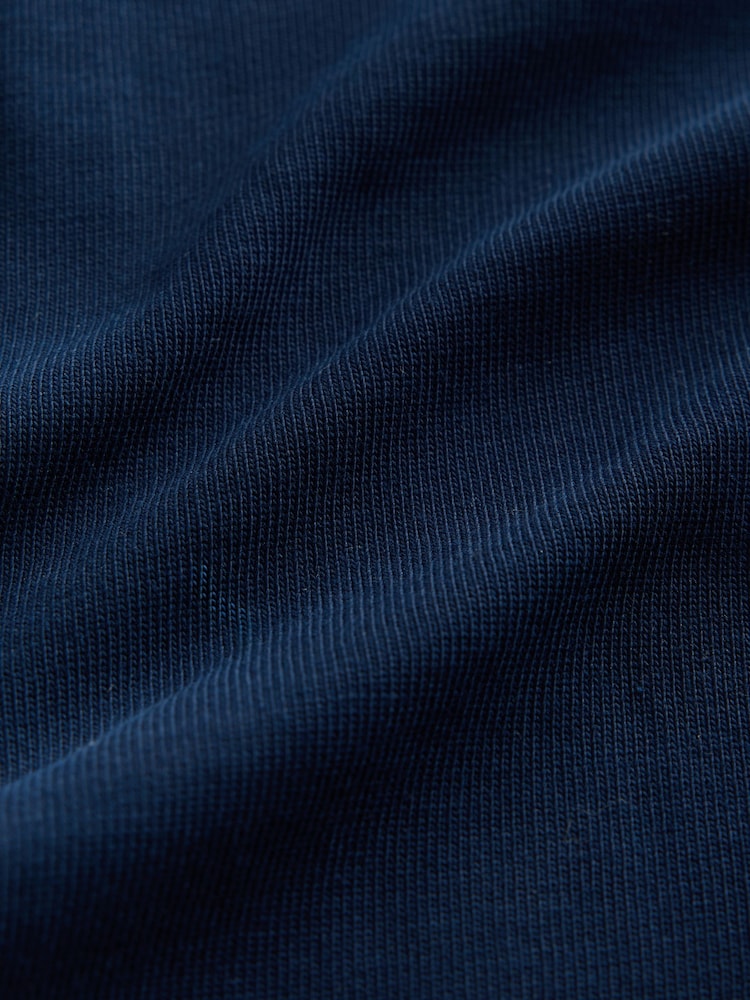 Blue Navy Heavyweight Long Sleeve Crew Neck T-Shirt - Image 8 of 8 Blue Navy Heavyweight Long Sleeve Crew Neck T-Shirt - Image 8 of 8