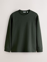 Black/Navy/Charcoal Grey Relaxed Fit Long Sleeve T-Shirts 3 Pack - Image 5 of 9