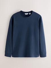 Black/Navy/Charcoal Grey Relaxed Fit Long Sleeve T-Shirts 3 Pack - Image 7 of 9