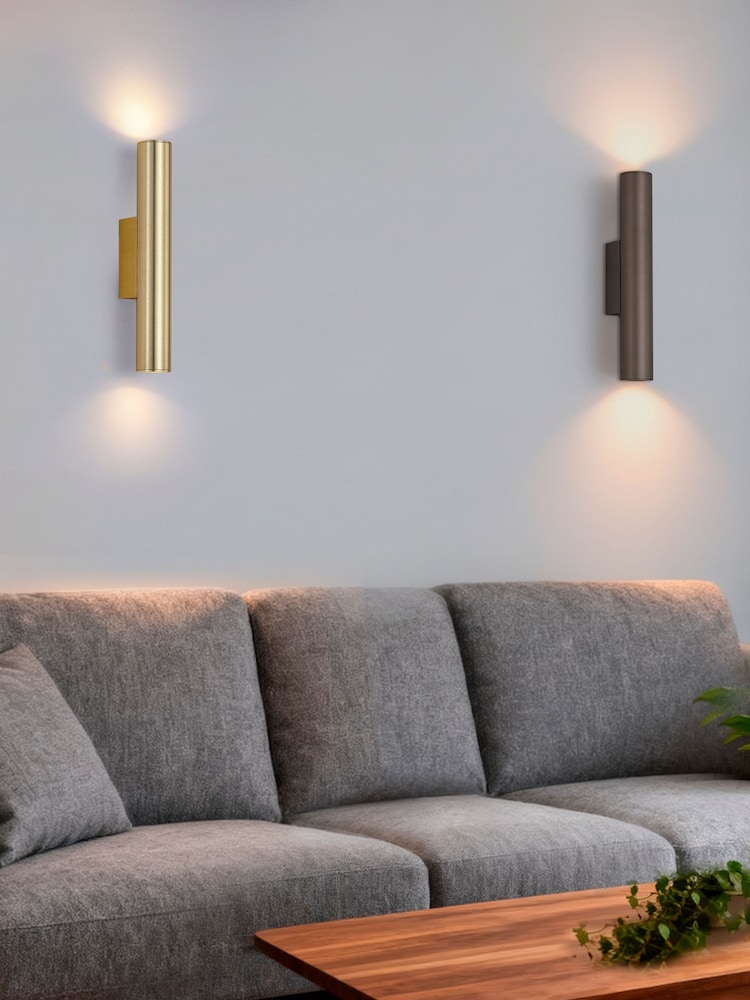 Searchlight Gold Beau 2 Light Up/Down Wall Light - Image 4 of 4