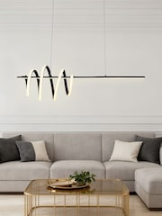Searchlight Black Travis LED Pendant, Metal - Image 1 of 4