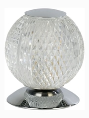 Searchlight Chrome Constance Table Lamp, Metal & clear Acrylic - Image 4 of 4