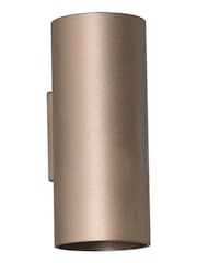 Searchlight Brown Lillie Cylinder Up & Down Wall Light, GU10 - Image 2 of 4