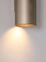 Searchlight Brown Lillie Cylinder Up & Down Wall Light, GU10 - Image 3 of 4