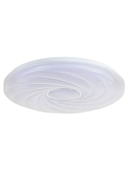 Searchlight White Manny 1 Light Metal Flush - Image 2 of 4