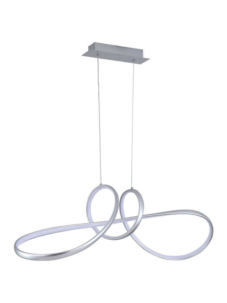 Searchlight Grey Lewis LED Pendant, Metal - Image 2 of 4