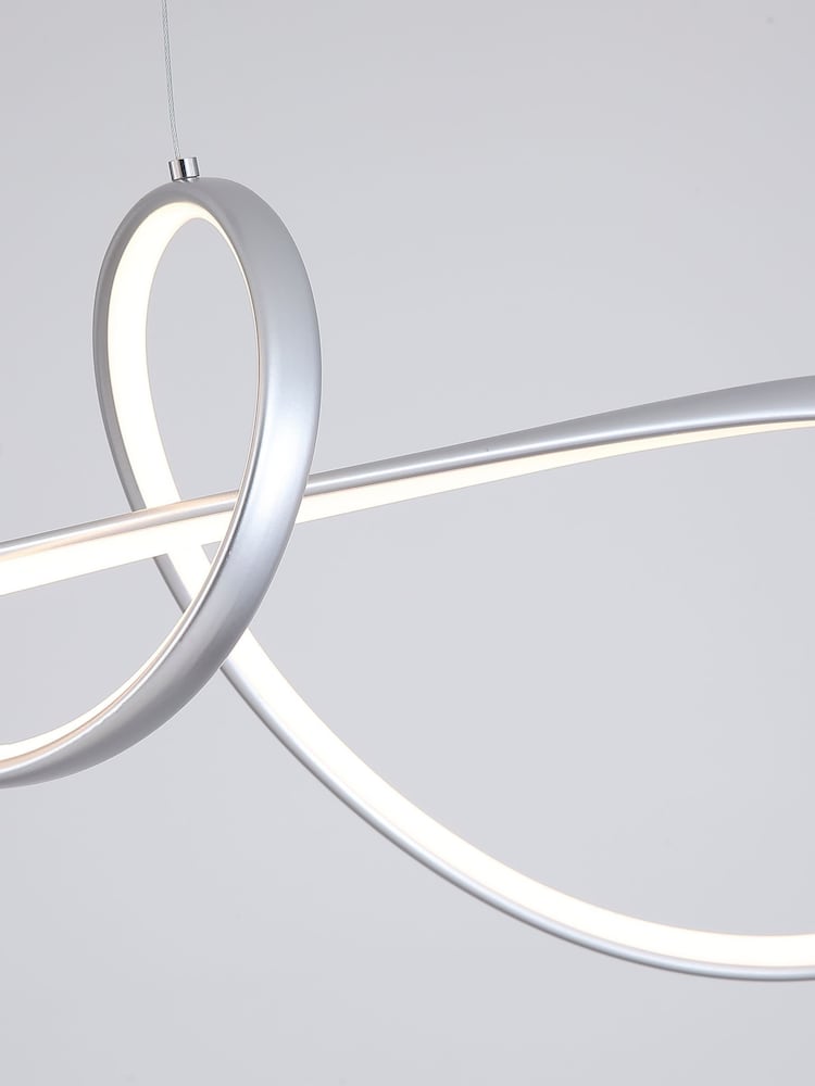 Searchlight Grey Lewis LED Pendant, Metal - Image 4 of 4