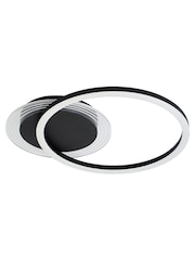 Searchlight Black Deni, Matt Metal LED Flush - Image 3 of 5