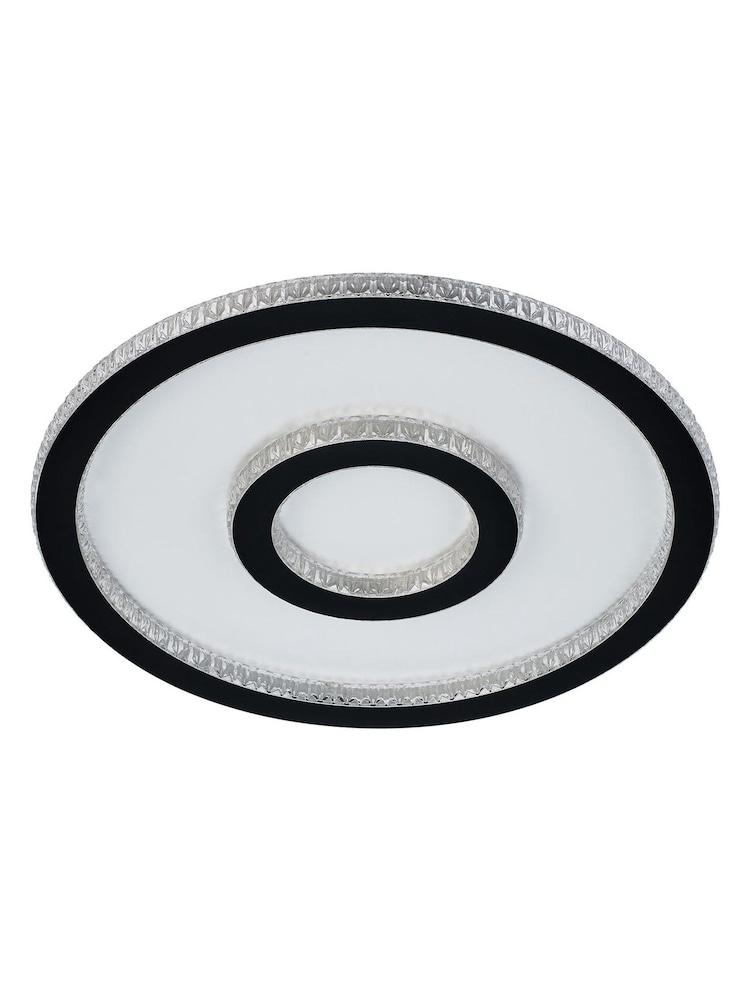 Searchlight Black jana Roundel, Matt Finish LED Flush - Image 2 of 4