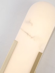 Searchlight Gold and White Stanamore LED Wall Light Metal with Marble Resin - Image 3 of 4
