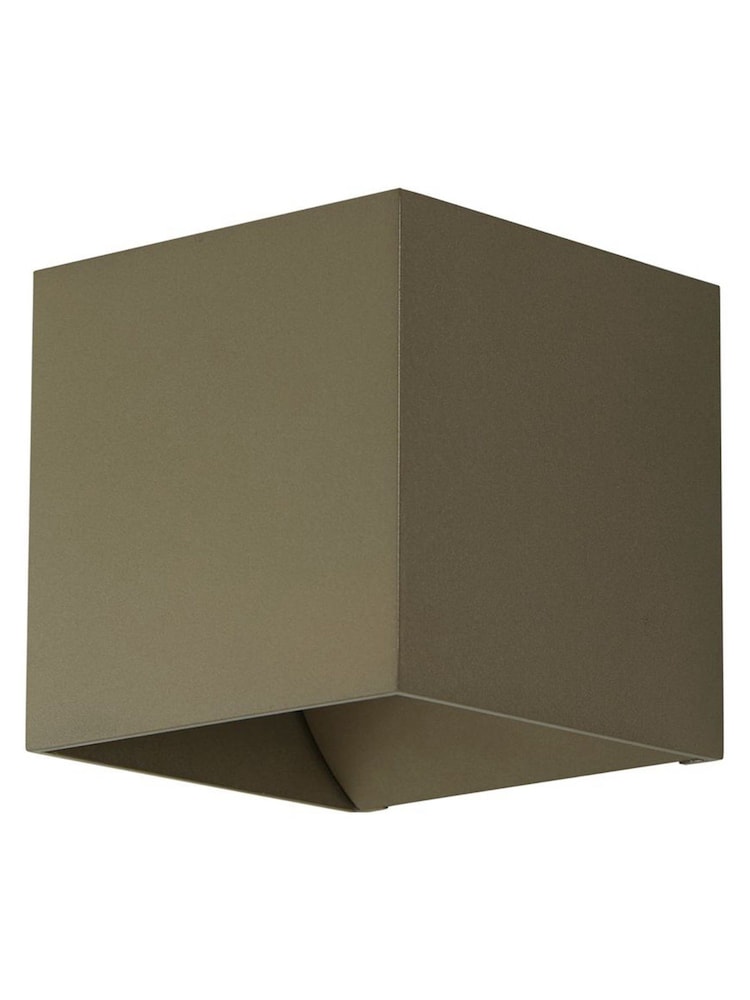 Searchlight Latte Bron Square Up & Down Wall Light G12 - Image 2 of 4