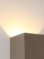 Searchlight Latte Bron Square Up & Down Wall Light G12 - Image 3 of 4