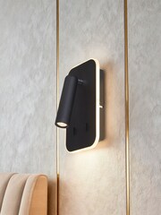 Searchlight Sand Black Balta LED Wall Light Metal - Image 1 of 4