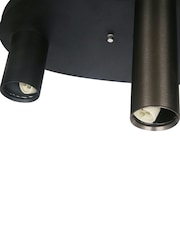 Searchlight Black and Bronze and Brass Tours 6 Light Flush, Metal, Anodized Bronze - Image 3 of 4