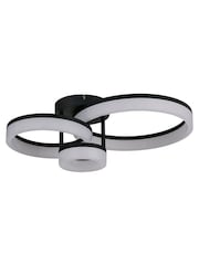 Searchlight Black and White Easton LED Flush - Image 3 of 4