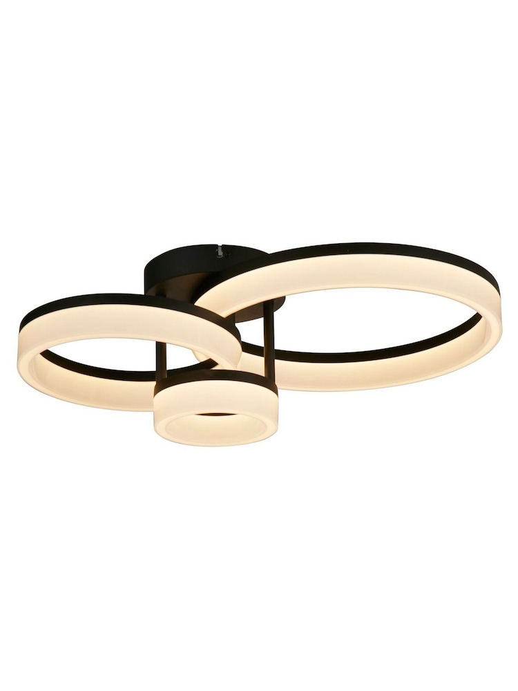 Searchlight Black and White Easton LED Flush - Image 4 of 4