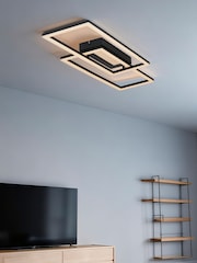 Searchlight Black and White Elias LED Flush - Image 1 of 4