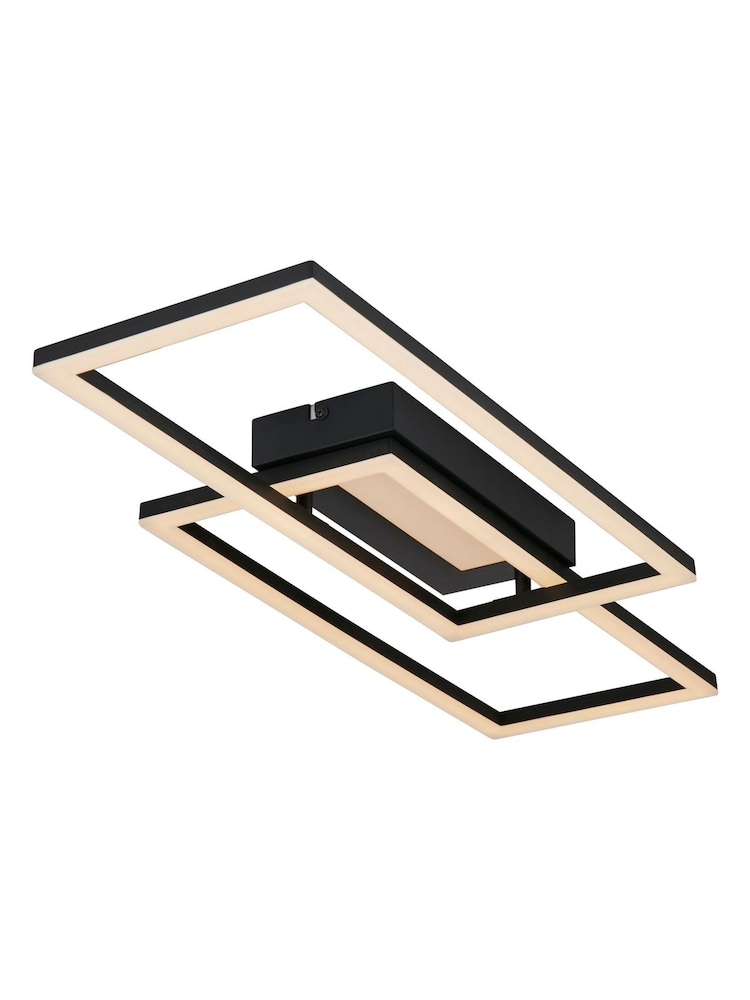 Searchlight Black and White Elias LED Flush - Image 4 of 4