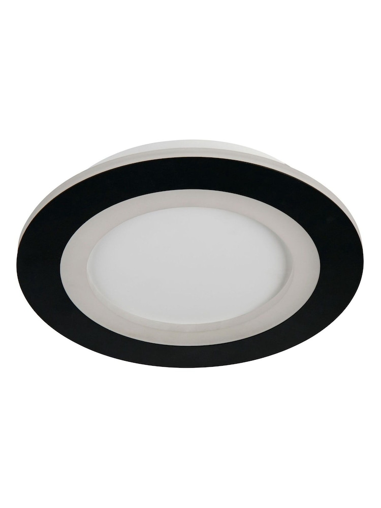 Searchlight Black and White Corbin LED Flush - Image 4 of 4