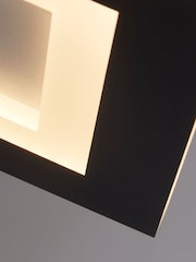 Searchlight Black and White Chance LED Flush - Image 3 of 4