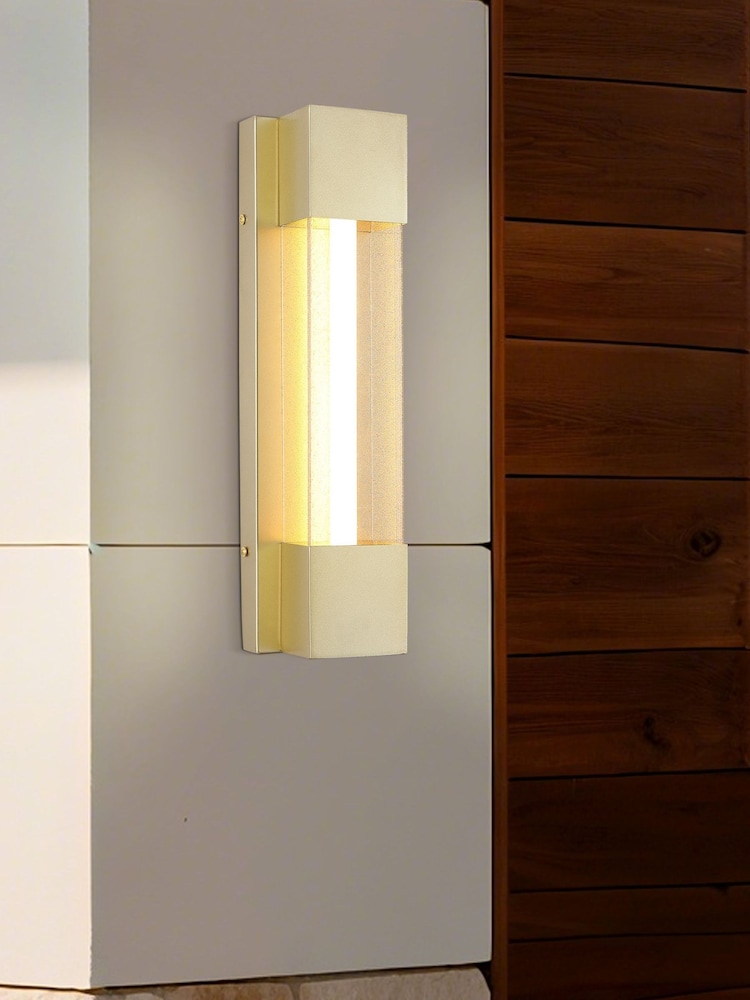 Searchlight Gold Orly OD LED Wall Light Stainless Steel - Image 1 of 4