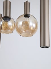 Searchlight Latte Metallic Siesta 8Lt Pendant, Metal and Glass - Image 4 of 4