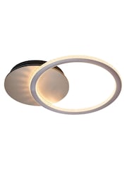 Searchlight Latte and Champagne and White Julin LED Flush, Metal - Image 2 of 5