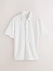 White N. Premium Textured Jersey Short Sleeve Shirt - Image 6 of 8