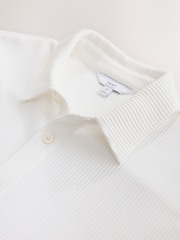 White N. Premium Textured Jersey Short Sleeve Shirt - Image 7 of 8