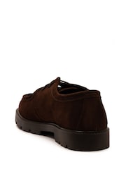 Off The Hook Brown Jovi Casual Lace-Up Suede Leather Boat Shoes - Image 5 of 6