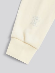 Krem - Juicy Couture Məxmər Diamond Fermuarlı Kapüşonlu - 4şəkildən 4 şəkil