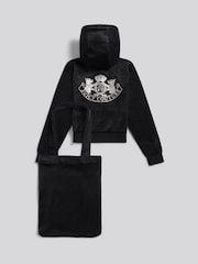 Juicy Couture Daydreamer Velour Zip-Through Hoodie & Tote Bag Set - 6şəkildən 2 şəkil