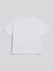 Juicy Couture White Cropped Slogan T-Shirt - Image 2 of 3