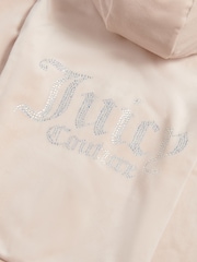 Juicy Couture Grey Diamante Zip Through Hoodie - Image 3 of 4