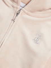 Juicy Couture Grey Diamante Zip Through Hoodie - Image 4 of 4