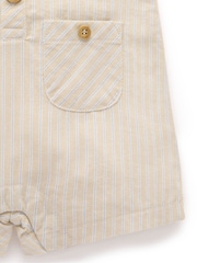 Purebaby Natural Linen Blend Romper - Image 5 of 5