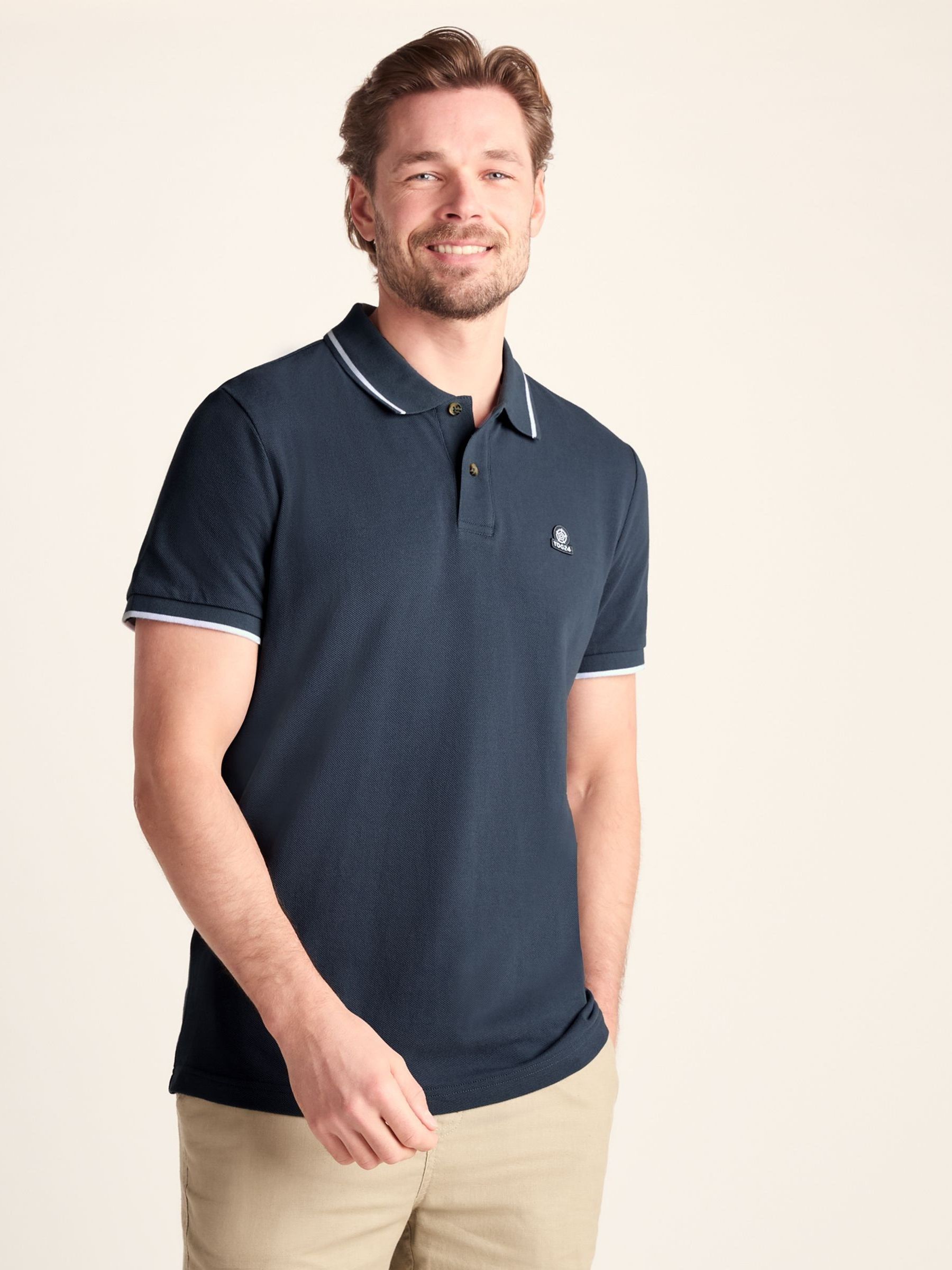Buy Tog 24 Blue Binsoe Supersoft Polo Shirt from Next USA