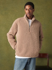 Neutral Soft Touch Quarter Zip Fleece - Image 1 of 5