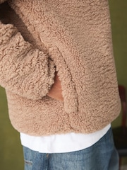 Neutral Soft Touch Quarter Zip Fleece - Image 5 of 5