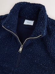 Azul marino - Nep Borg Quarter Zip Fleece - Imagen 7 de 8