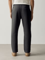 Slate Grey Slim Fit Brushback Joggers - Image 3 of 7