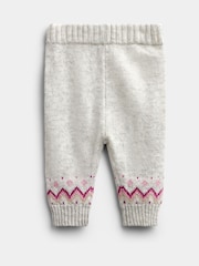 JoJo Maman Bébé Light Grey 3-Piece Fairisle Knit Set - Image 5 of 9